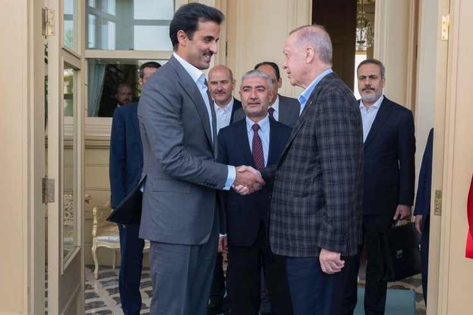 Katar Emiri Al Sani'den Cumhurbaşkanı Erdoğan'a teşekkür